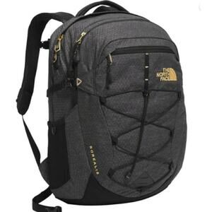 The North Face Borealis Luxe Dark Gray Black Rose Gold Backpack Laptop 27 Liter
